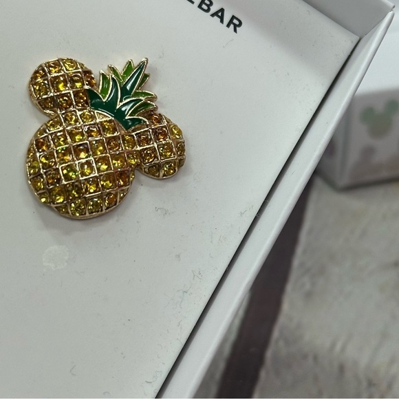 NWT BaubleBar Disney Mickey Mouse stud earrings pineapple tropical lilo & stitch - Picture 5 of 5